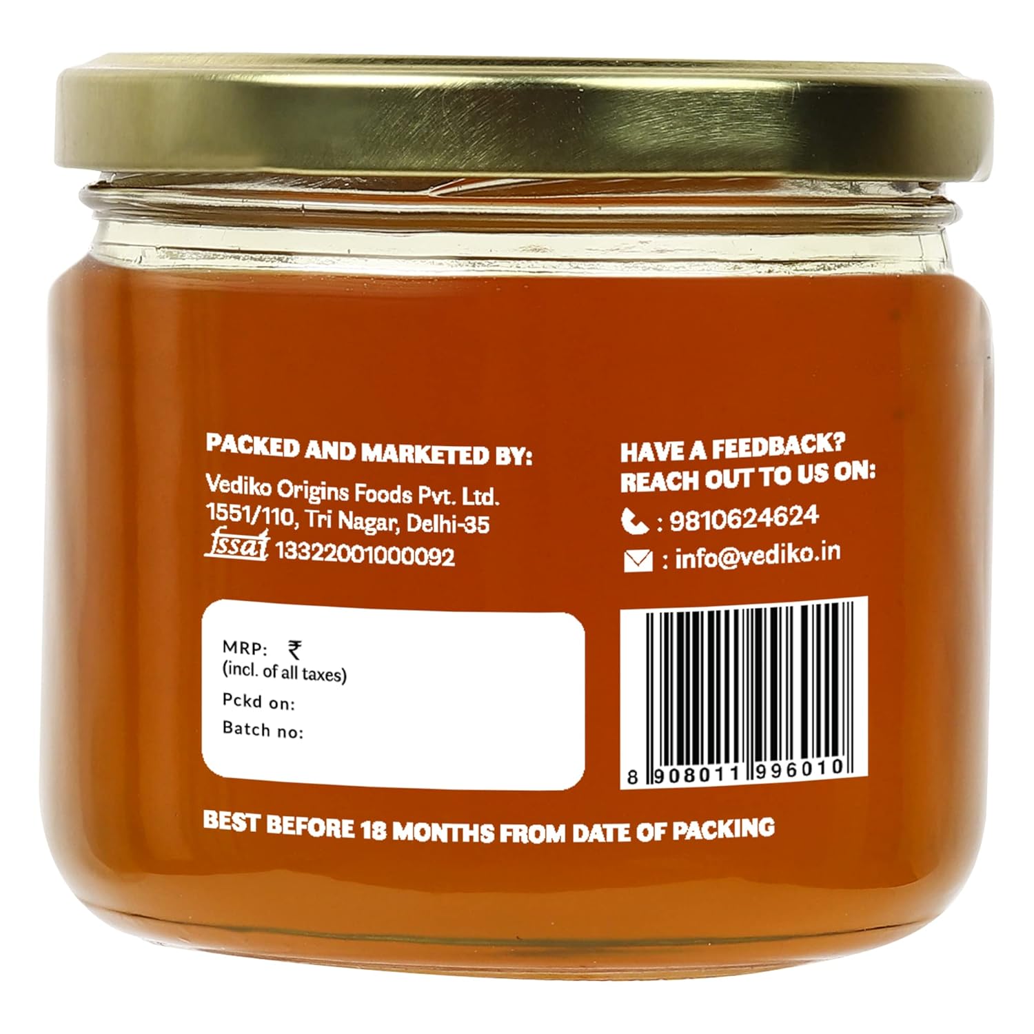 Vediko Origins Organic Farm Fresh Raw Jamun Honey